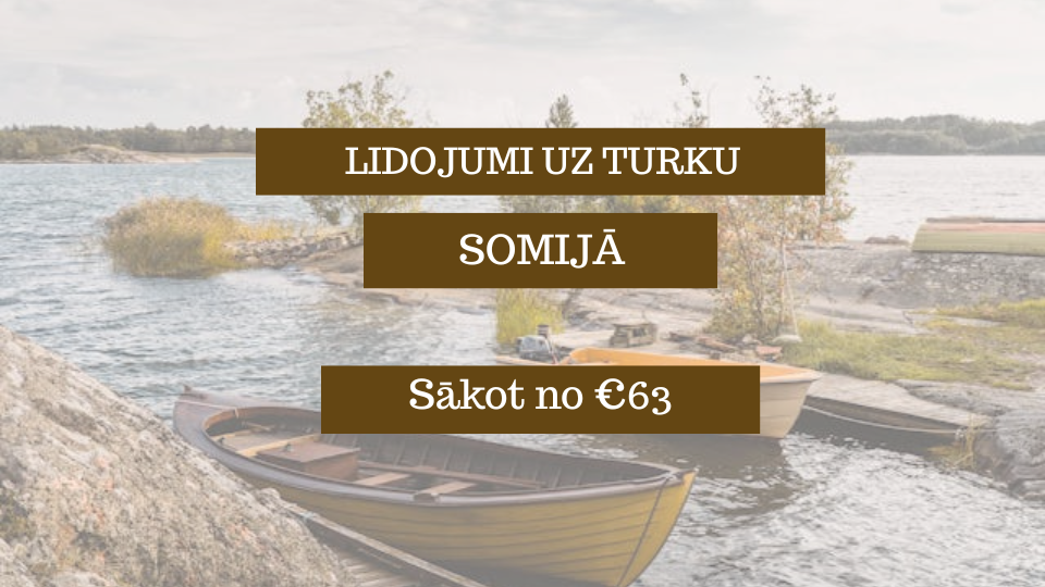 Lētas aviobiļetes no Rīgas uz Turku Somijā