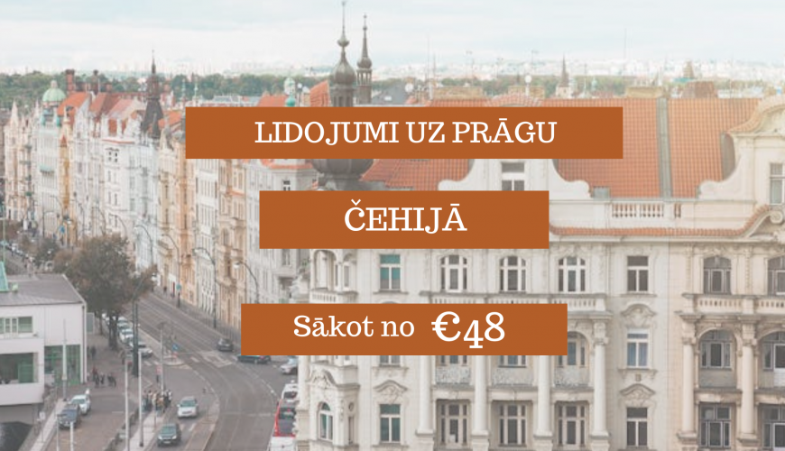 Lētas aviobiļetes uz Prāgu Čehijā