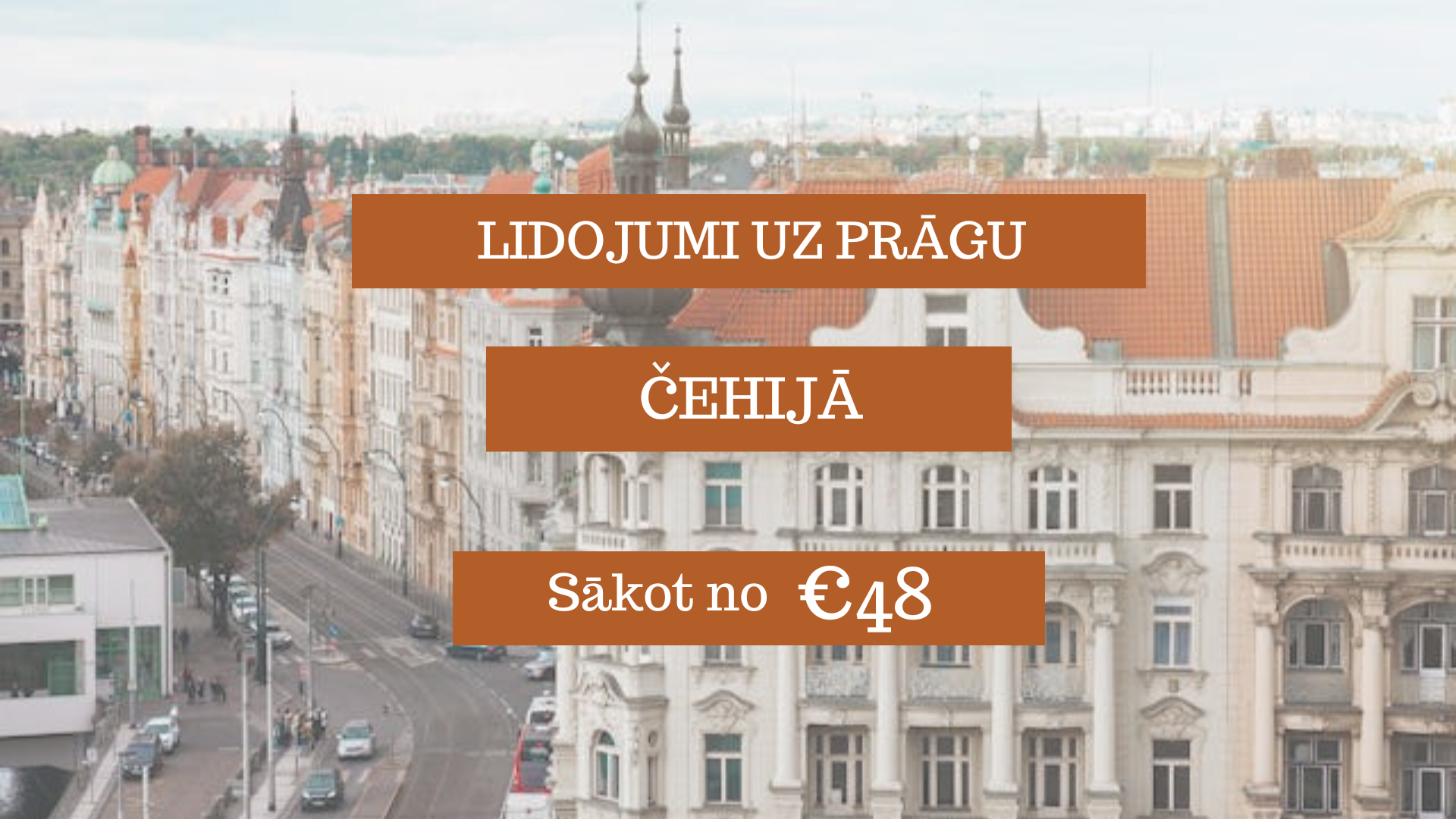 Lētas aviobiļetes uz Prāgu Čehijā