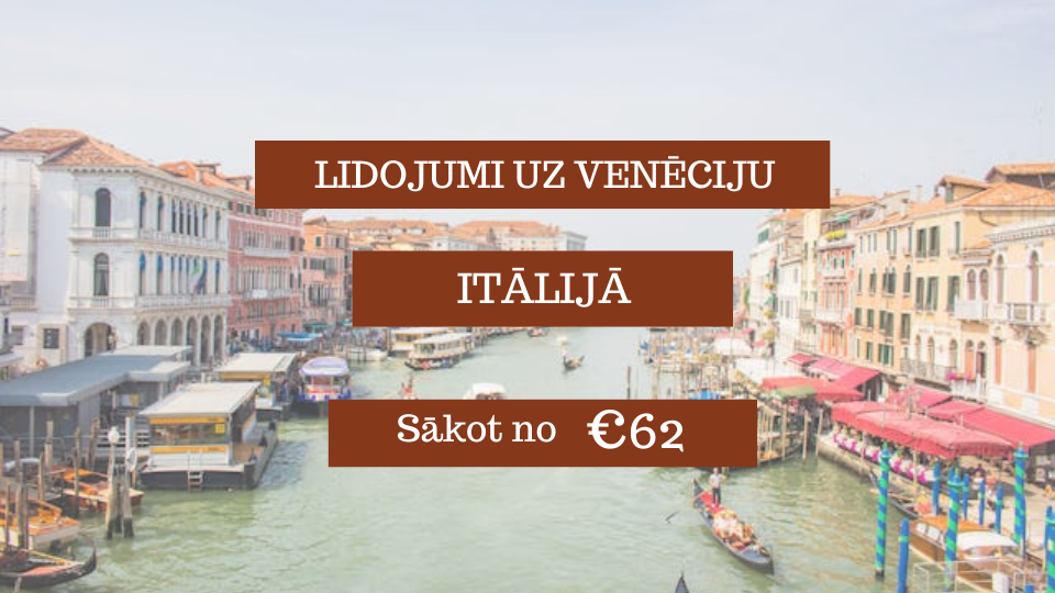 Lētas aviobiļetes uz Venēciju Itālijā