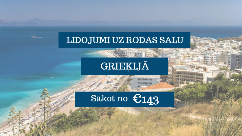 Lētas aviobiļetes uz Rodas salu Grieķijā