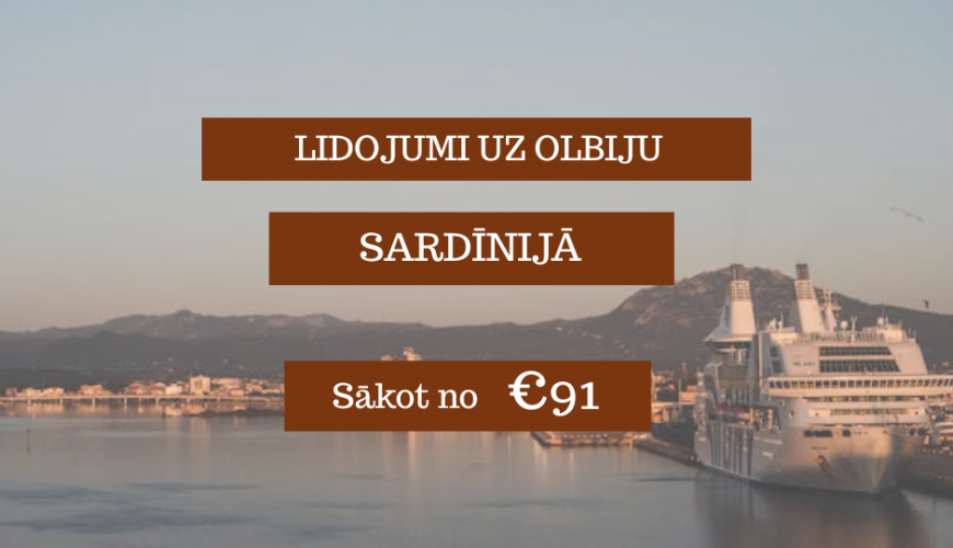 Lētas aviobiļetes uz Olbiju Sardīnijā
