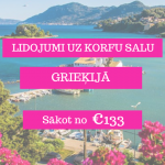 Lētas aviobiļetes uz Korfu salu Grieķijā