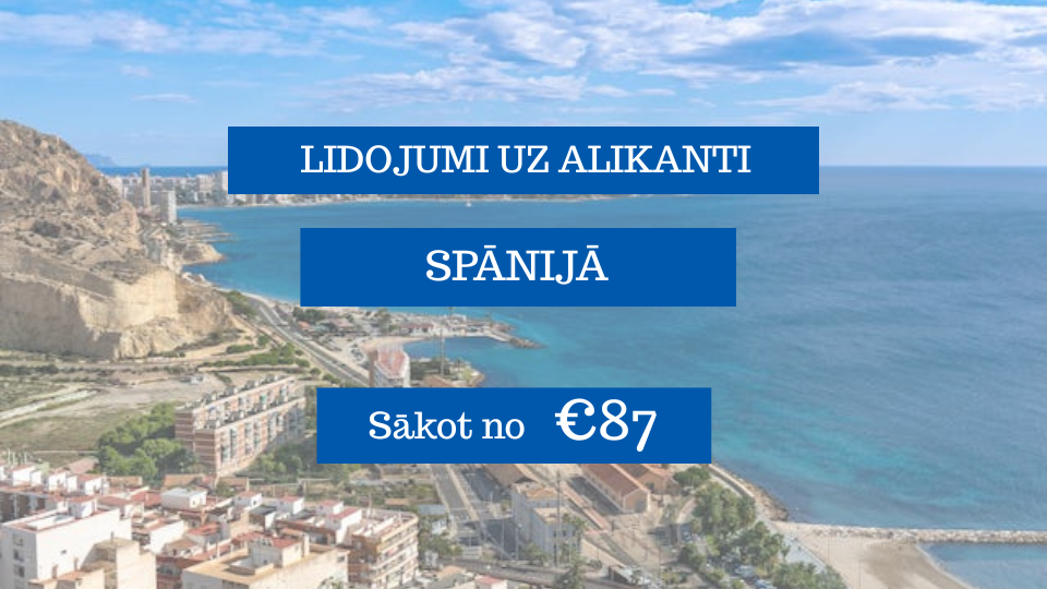 Lētas aviobiļetes uz Alikanti Spānijā