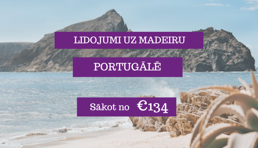 Lētas aviobiļetes uz Madeiras salu Portugālē