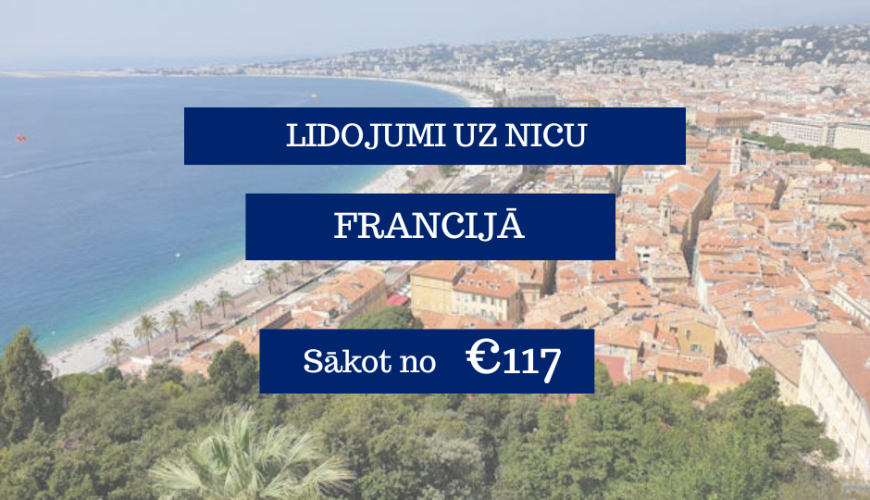 Lētas aviobiļetes uz Nicu Francijā