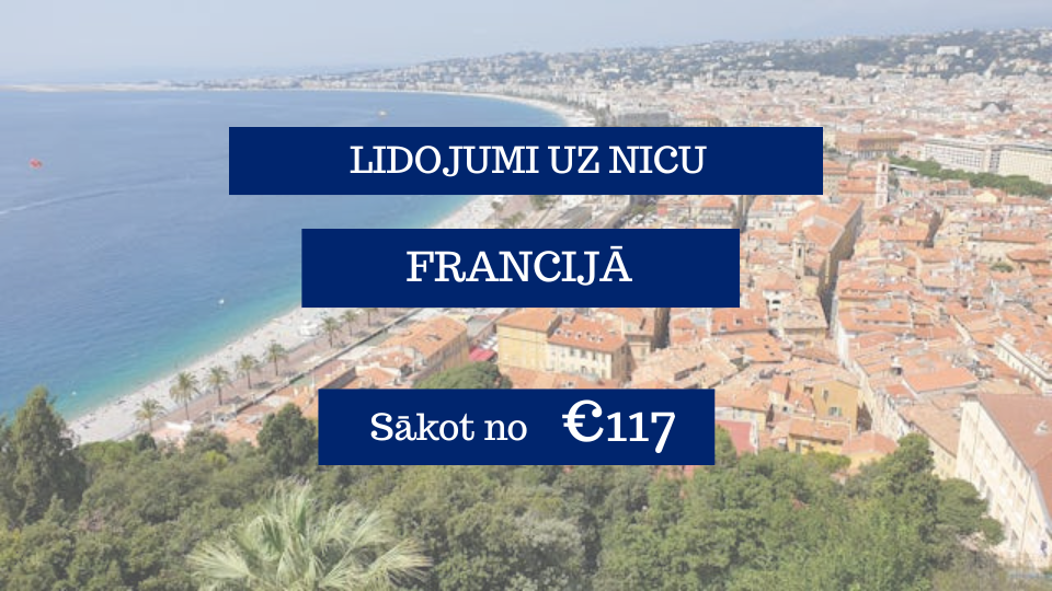 Lētas aviobiļetes uz Nicu Francijā