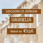 Lētas aviobiļetes no Rīgas uz Atēnām Grieķijā