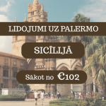 Lētas aviobiļetes no Rīgas uz Palermo Sicīlijā