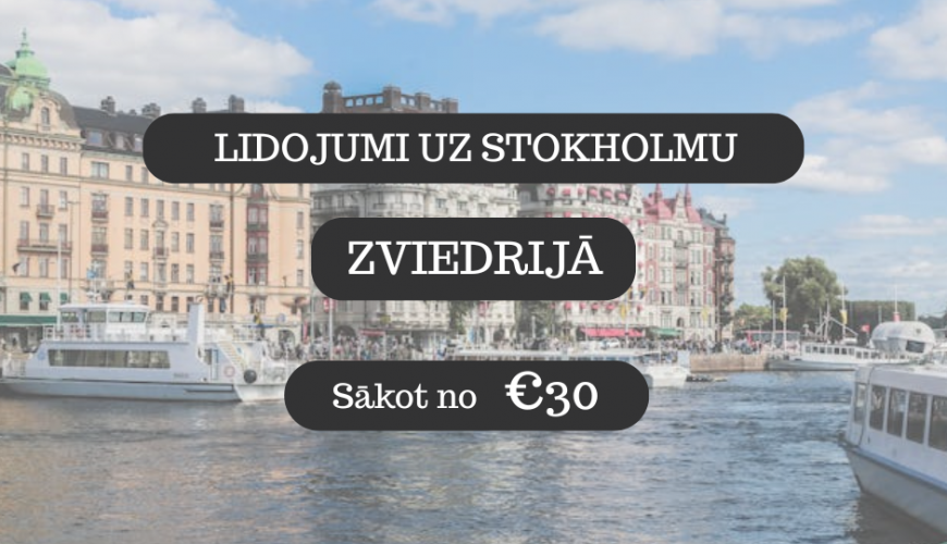 Lētas aviobiļetes uz Stokholmu