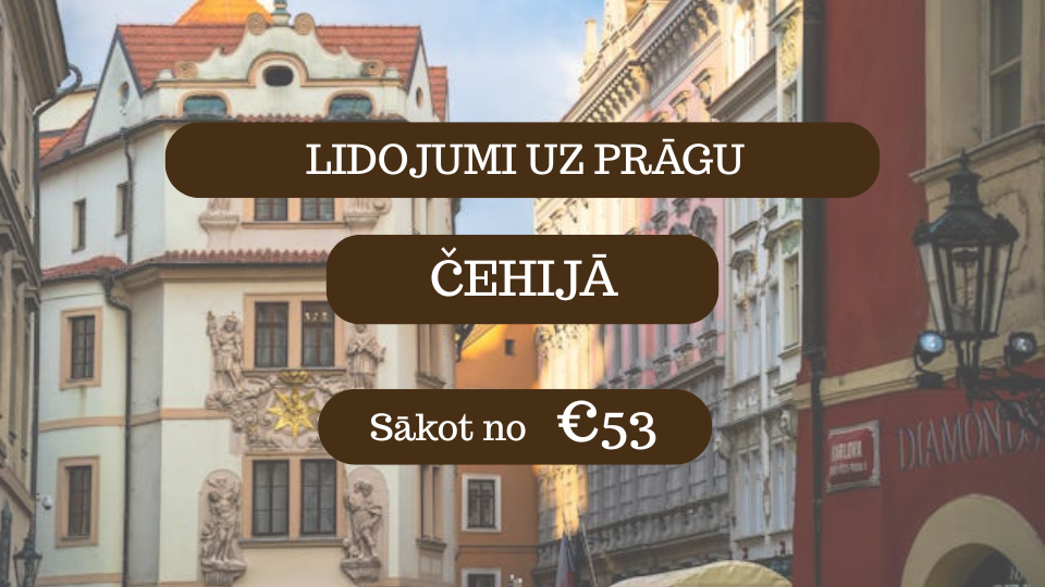 Lētas aviobiļetes uz Prāgu Čehijā