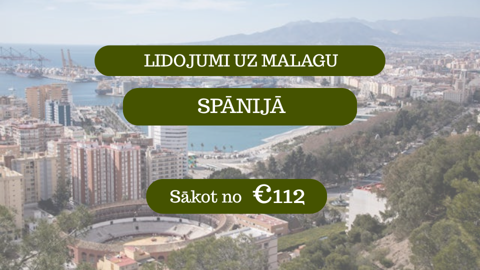 Lētas aviobiļetes uz Malagu Spānijā