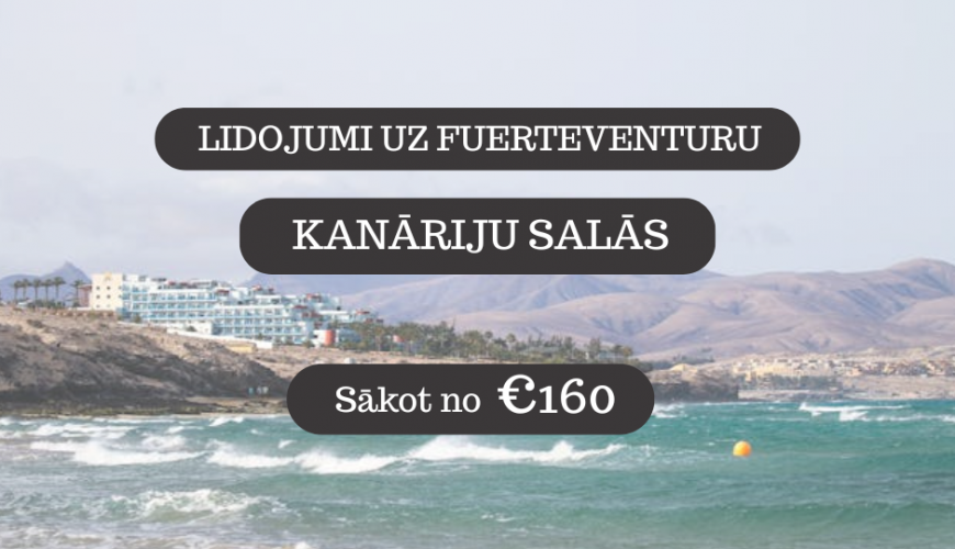 Lētas aviobiļetes uz Fuerteventuru Spānijā