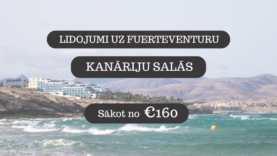 Lētas aviobiļetes uz Fuerteventuru Spānijā