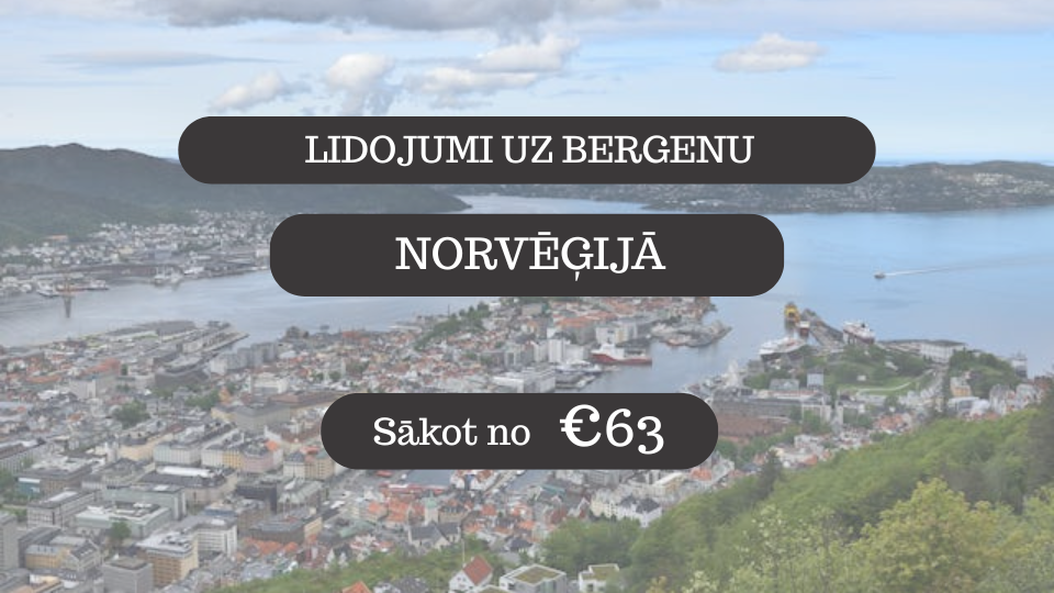 Lētas aviobiļetes uz Bergenu Norvēģijā