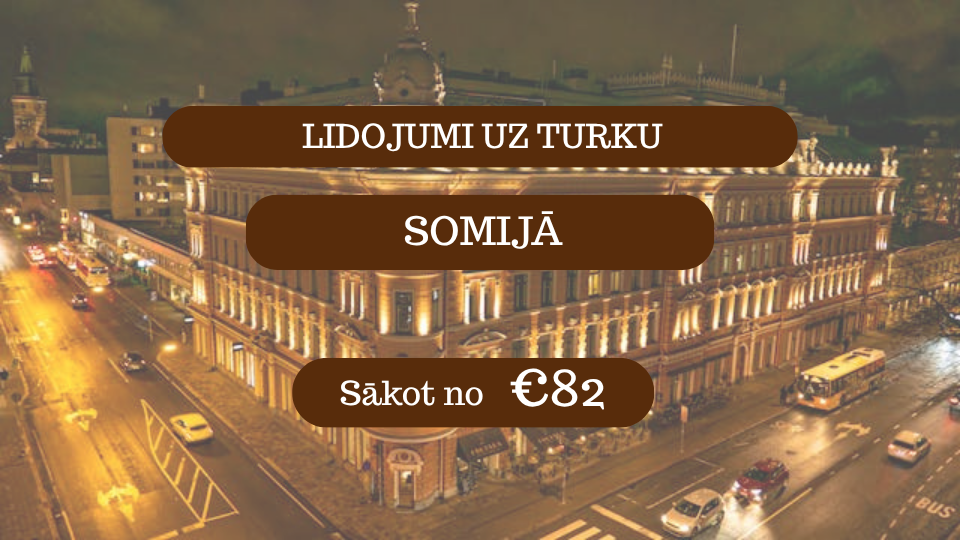 Lētas aviobiļetes no Rīgas uz Turku Somijā