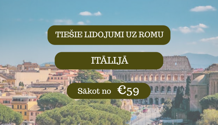 Lētas aviobiļetes uz Romu Itālijā