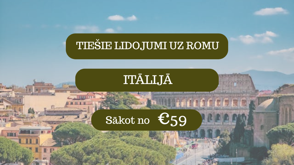 Lētas aviobiļetes uz Romu Itālijā