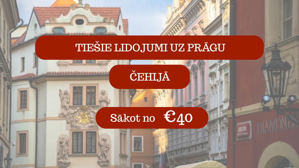 Lētas aviobiļetes uz Prāgu Čehijā