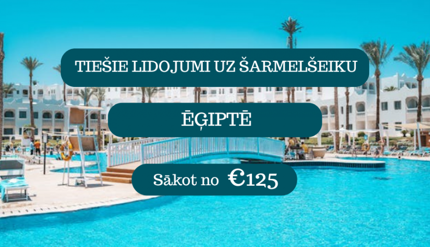 Lētas aviobiļetes uz Šarmelšeikhu Ēģiptē