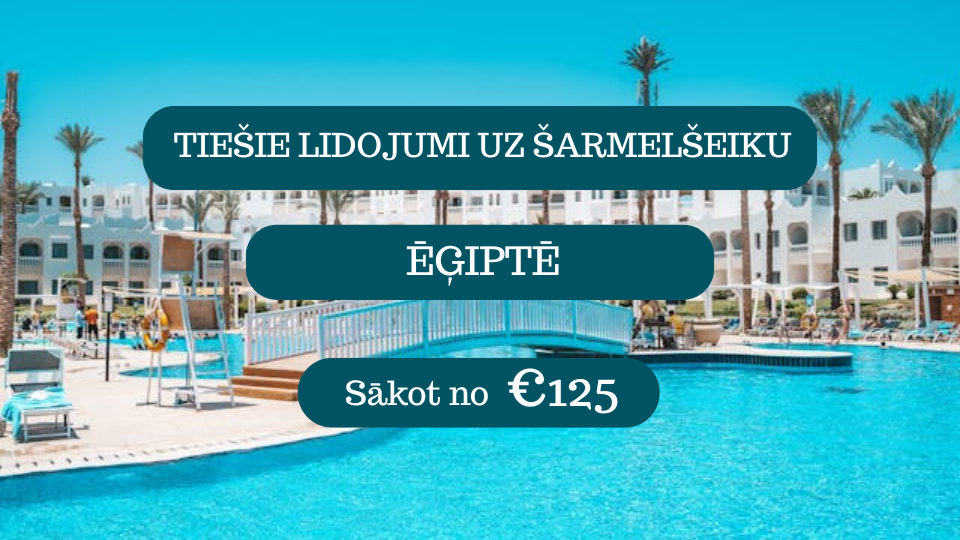 Lētas aviobiļetes uz Šarmelšeikhu Ēģiptē