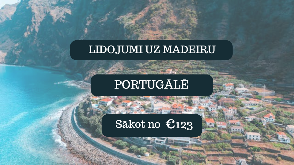 Lētas aviobiļetes uz Madeiras salu Portugālē
