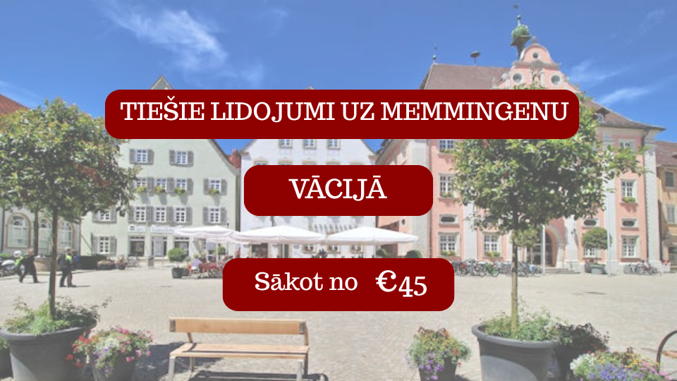 Lētas aviobiļetes uz Memmingenu Vācijā