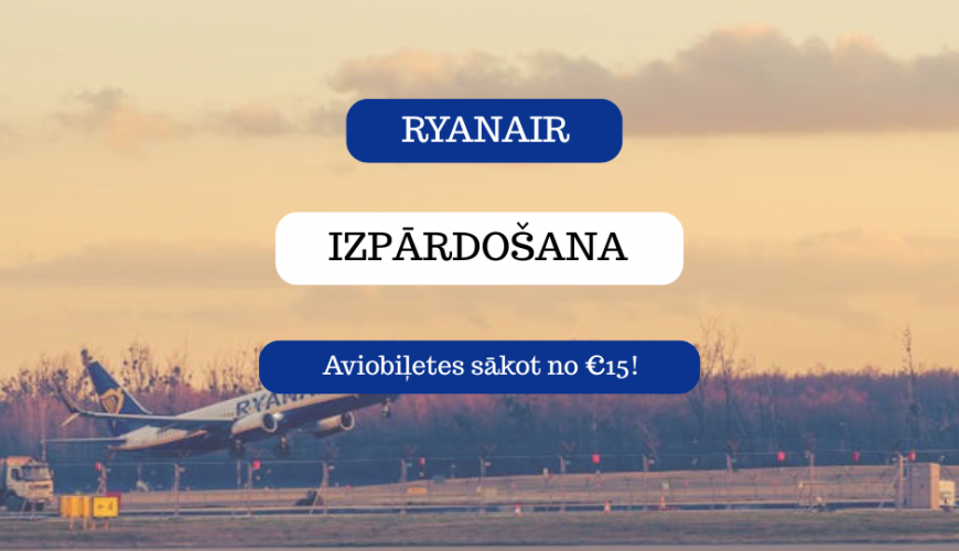 ryanair izpārdošana
