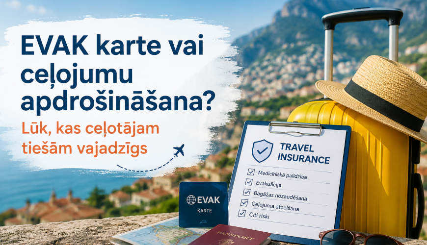 EVAK vai ceļojumu apdrošināšana