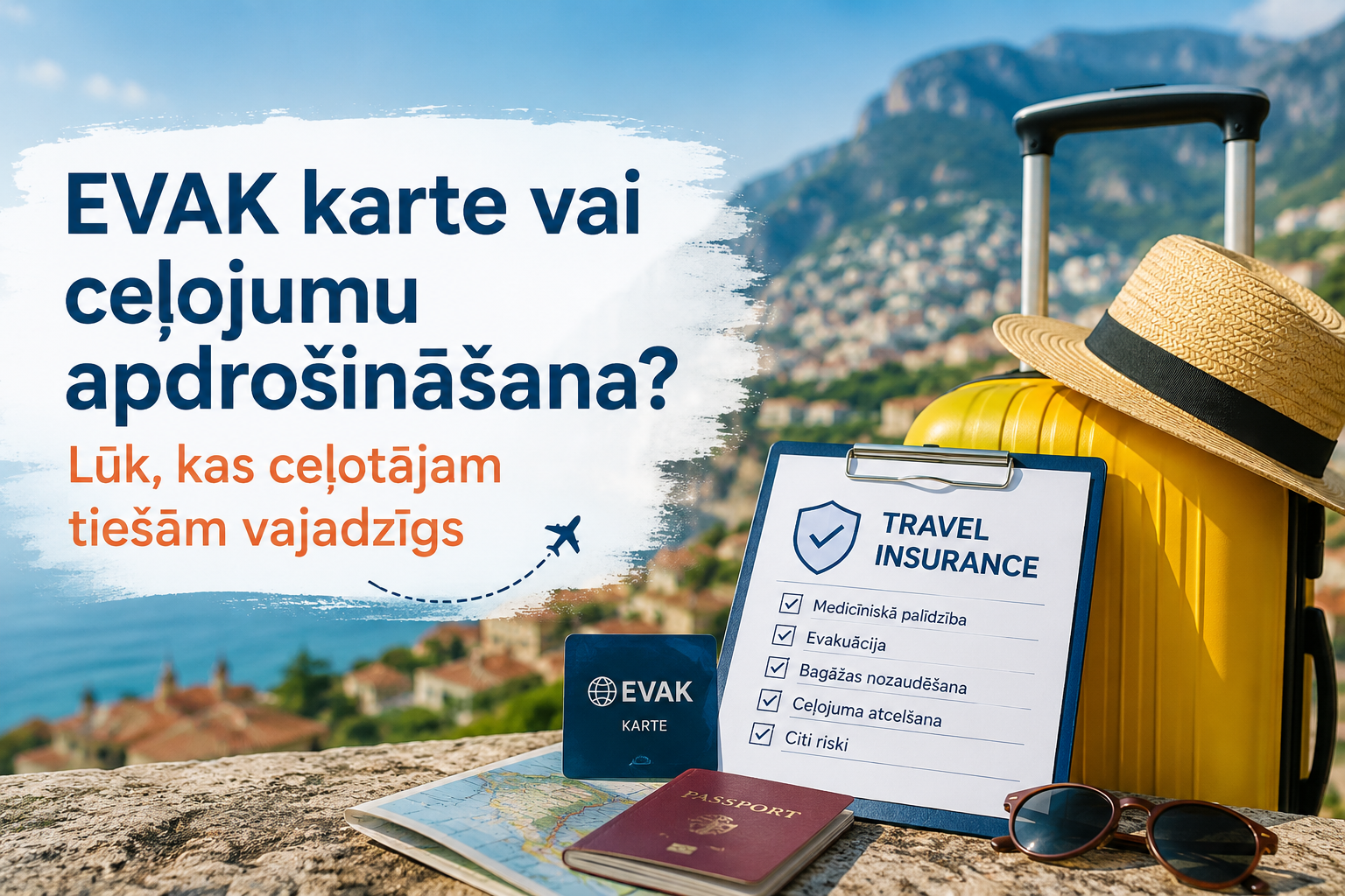 EVAK vai ceļojumu apdrošināšana