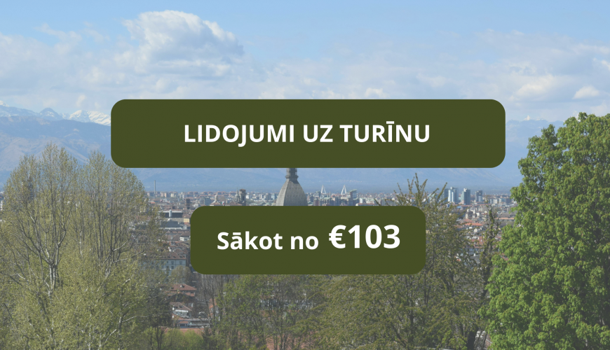 Lētas aviobiļetes uz Turīnu Itālijā