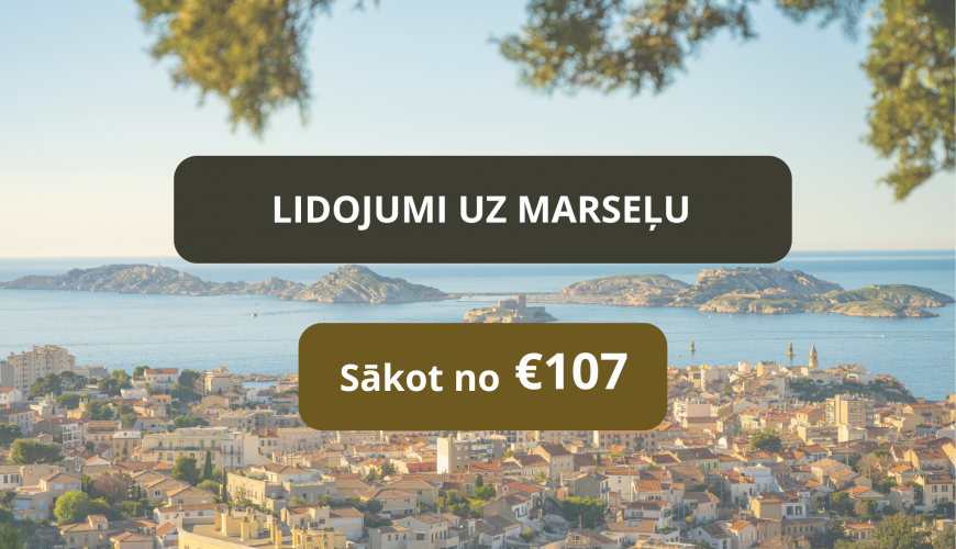 Lētas aviobiļetes uz Marseļu Francijā