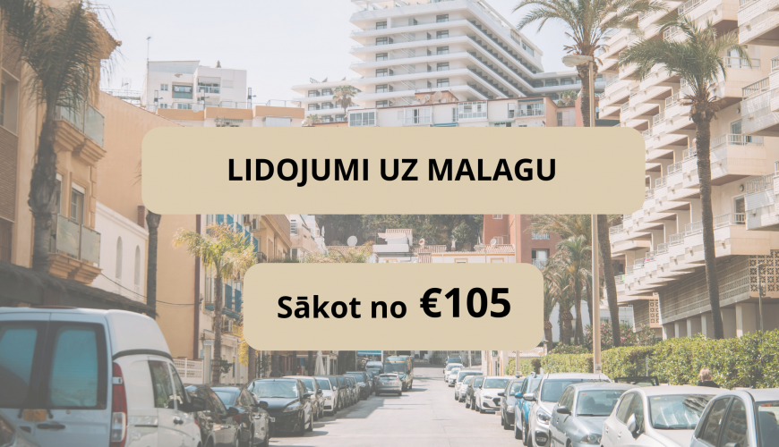 Lētas aviobiļetes uz Malagu Spānijā