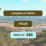 Lētas aviobiļetes no Rīgas uz Triesti Itālijā