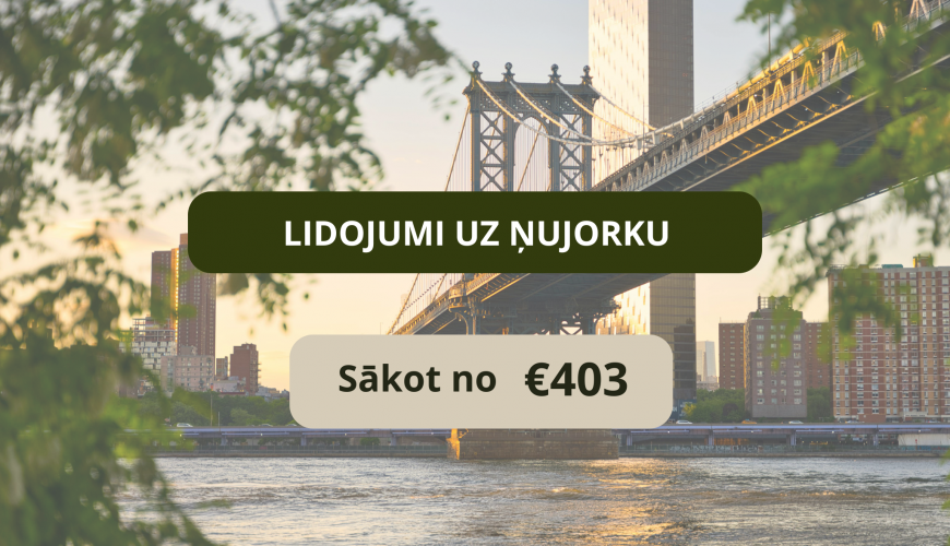 Lētas aviobiļetes uz Ņujorku Amerikā