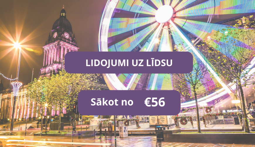 Lēti lidojumi uz Līdsu Anglijā