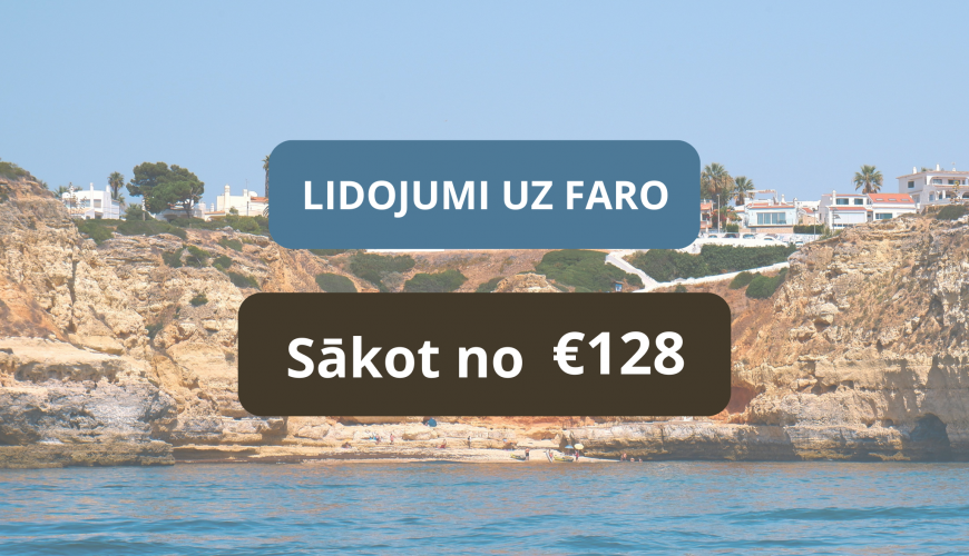 Lētas aviobiļetes uz Faro Portugālē