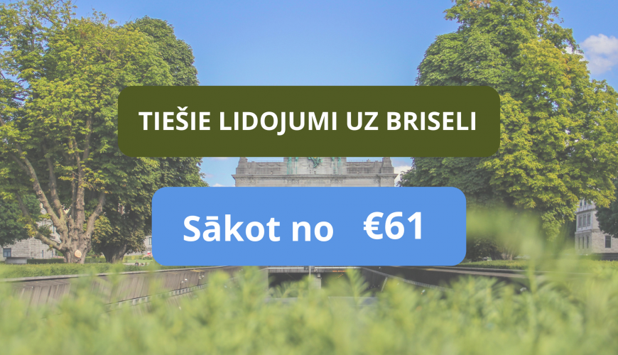 Lētas aviobiļetes uz Briseli Beļģijā