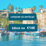Lētas aviobiļetes uz Antāliju Turcijā