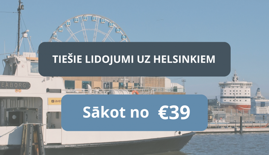 Lētas aviobiļetes no Rīgas uz Helsinkiem Somijā