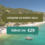Lētas aviobiļetes uz Korfu salu Grieķijā
