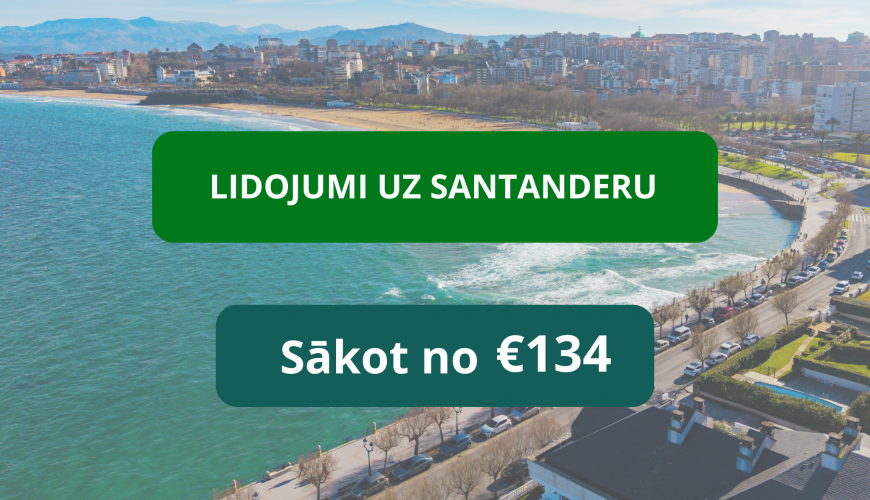 Lētas aviobiļetes uz Santanderu Spānijā