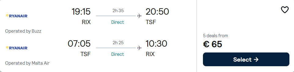 Lētas aviobiļetes uz Venēciju Itālijā