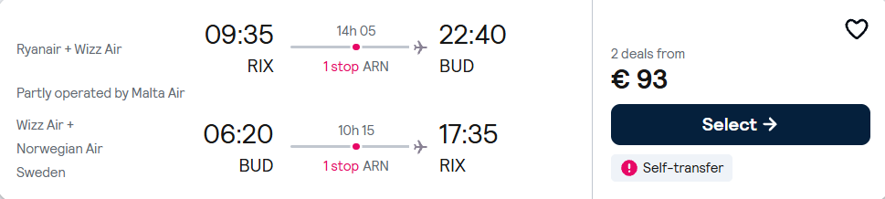 Lētas aviobiļetes uz Budapeštu Ungārijā