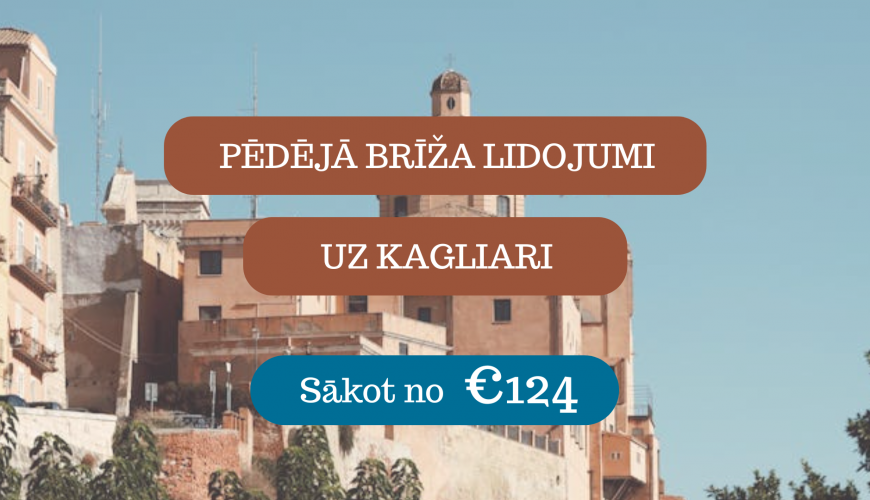 Lētas aviobiļetes uz Kagliari Sardīnijā