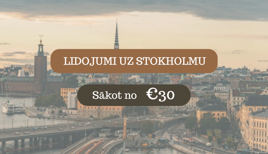 Lētas aviobiļetes uz Stokholmu