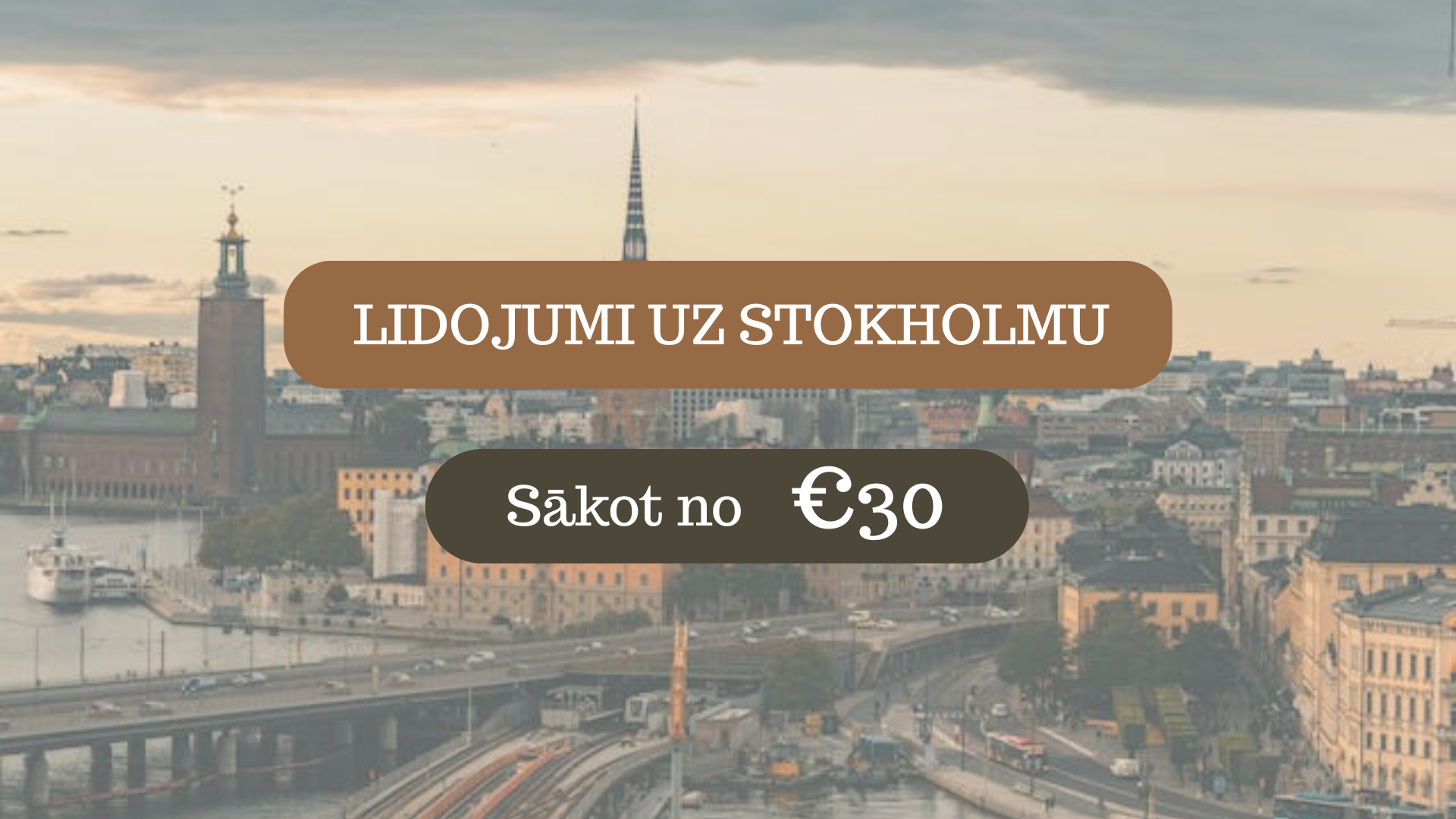 Lētas aviobiļetes uz Stokholmu