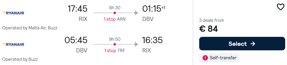 Lētas aviobiļetes uz Dubrovniku Horvātijā