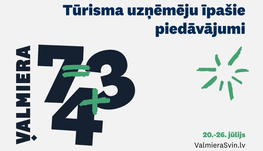 Vairāk iemeslu svinēt = Valmieras dzimšanas diena + īpašie piedāvājumi